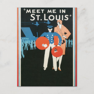 Leerer Vorlage - Treffen Sie mich in St.Louis Postkarte