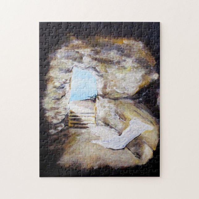 Leeres Beerdigungs-Grab-Puzzle (Vertikal)