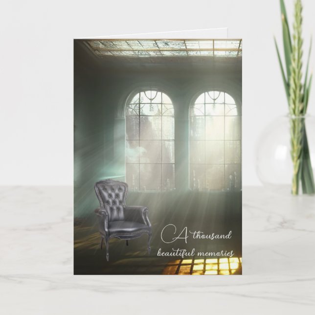 Leeres Beileid Karte (Vorderseite)