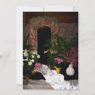 Leeres Grab von Ostern Feiertagskarte