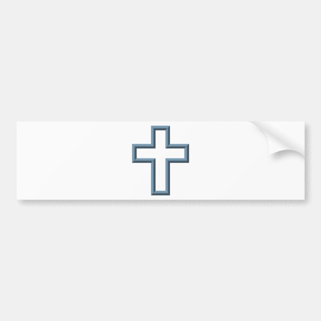 Leeres Kreuz Autoaufkleber (Vorne)