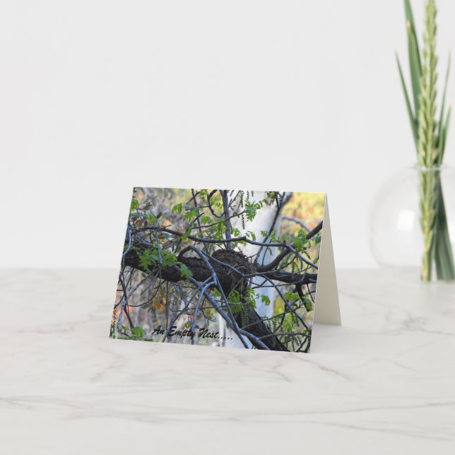 Leeres Nest Notecard Karte (Vorderseite)