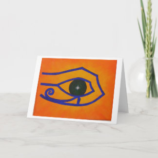 Leeres Notecard "Auge von Ra " Karte