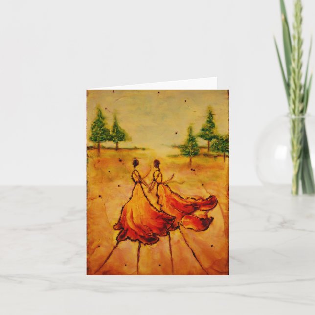 leeres notecard mit Grafik durch Marabeth Quin Karte (Vorderseite)