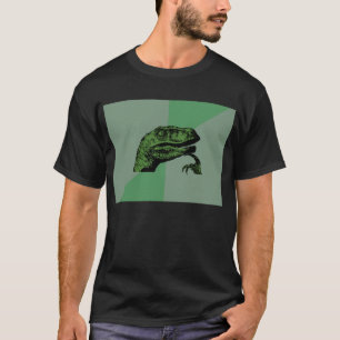 Leeres Philosoraptor Meme Shirt - Dunkelheit