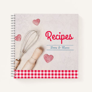 Leeres Rezept Buch für Paare