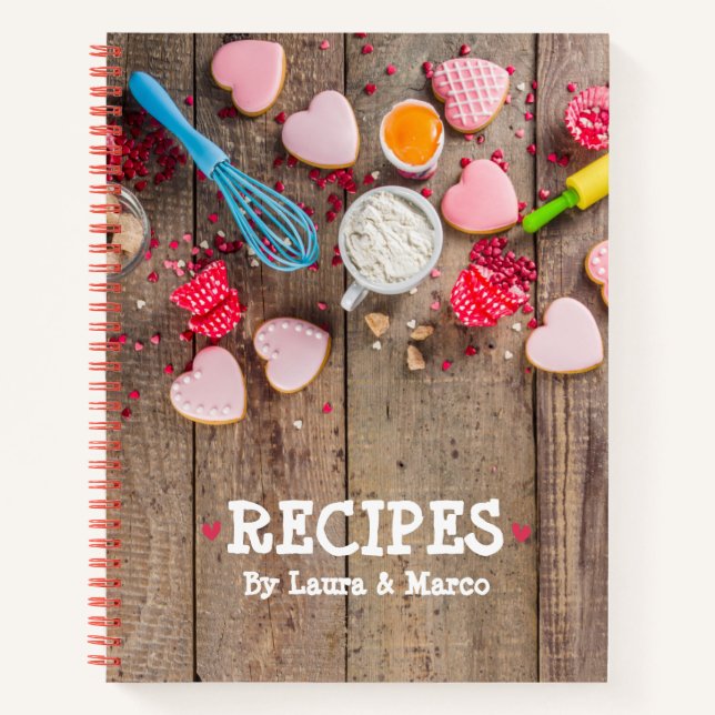 Leeres Rezept Buch für Paare (Vorderseite)