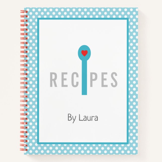 Leeres Rezept-Kochbuch zum Schreiben Notizbuch (Vorderseite)