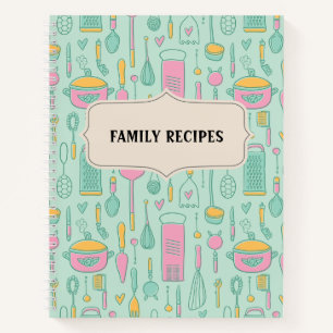 Leeres Rezept-Notebook zum Einschreiben Notizbuch