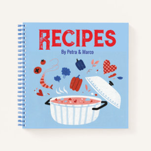 Leeres Rezeptbuch für Paare Notizbuch