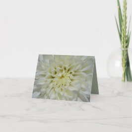 Leerkarte für die weiße Blume Dankeskarte