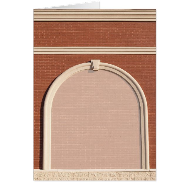 Leerkarte mit architektonischer Grenze (Vorne)