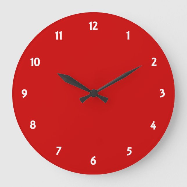 Leerlaufuhr mit roter Uhr (Vorderseite)