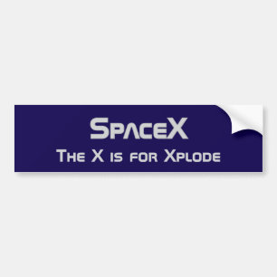 Leerstelle, das X für Xplode Autoaufkleber