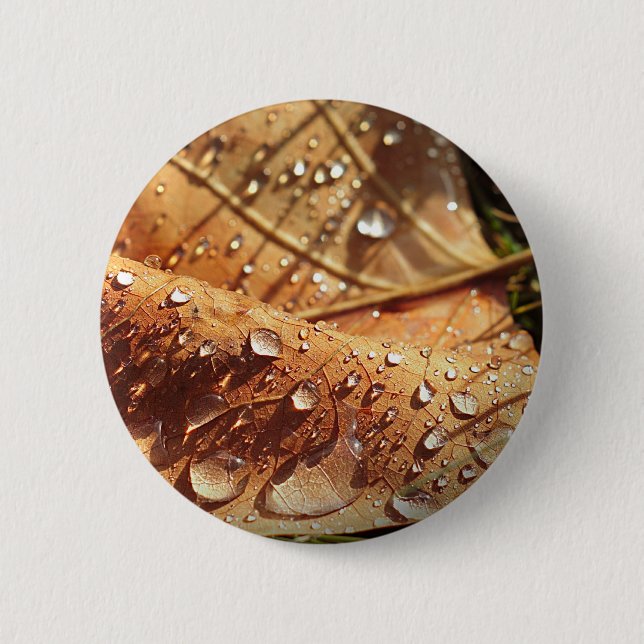 Leerstelle im Herbst - Schaltfläche Button (Vorderseite)