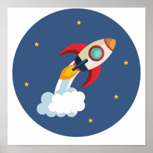 Leertaste abblasen im Kreis Poster