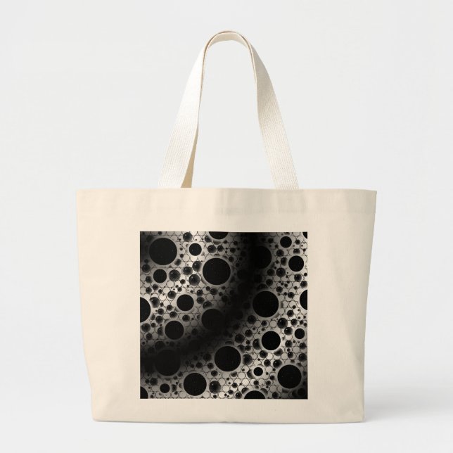 Leertaste - Weiß/Schwarz Jumbo Stoffbeutel (Vorne)