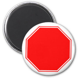 Leerzeichen/Kutomizierbare Stopp-Zeichen Magnet
