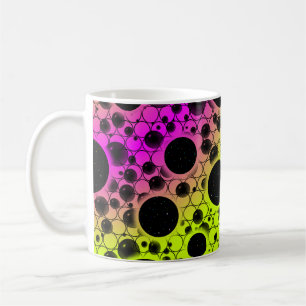 Leerzeichen - Limon/rosa Kaffeetasse