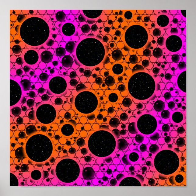 Leerzeichen - orange/rosa poster (Vorne)