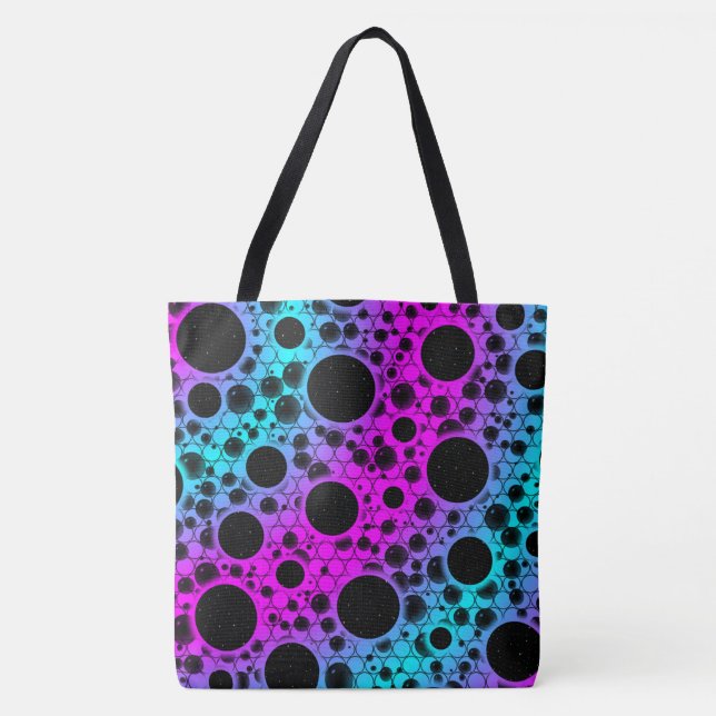 Leerzeichen - Rosa/Cyan Tasche (Vorderseite)