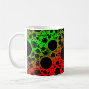 Leerzeichen - Rot/Grün Kaffeetasse