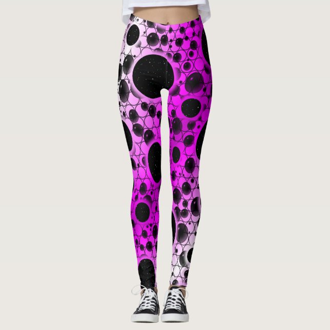 Leerzeichen - weiß/rosa leggings (Vorderseite)