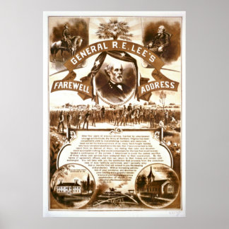 Lees Abschiedsrede 1865 Poster