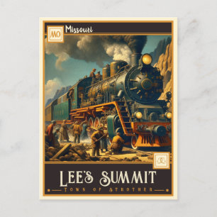 Lee's Summit, Missouri   Vintage Postkarte