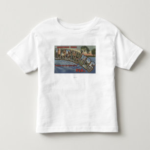 Leesburg, Florida - große Buchstabe-Szenen Kleinkind T-shirt