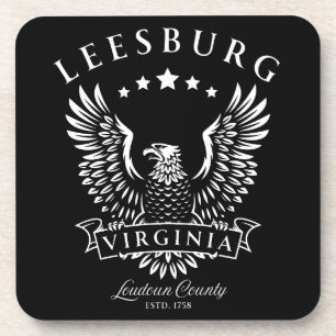Leesburg Loudoun County Virginia Vintage Adler Getränkeuntersetzer