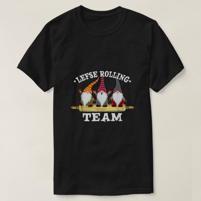 Leesf Rolling Team Geber Tomte Norway Funny Christ T-Shirt (Design vorne)