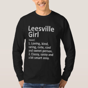 Leesville Girl La Louisiana Funny City Zuhause Roo T-Shirt