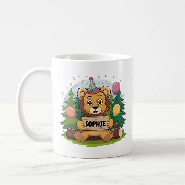 Leeuw Verjaardag Kaffeetasse (Links)
