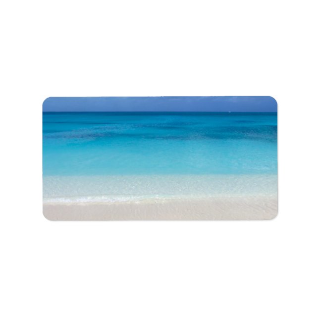 Leeward Beach | Foto Turks und Caicos Adressaufkleber (Vorne)