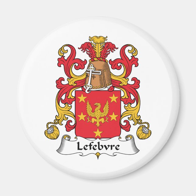 Lefebvre Familienwappen Magnet (Vorne)
