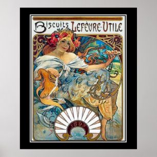 Lefevre Biscuits Vintage Plakate