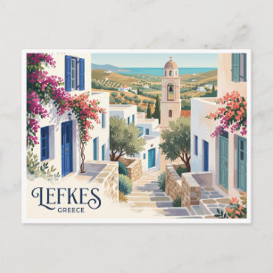 Lefkes, Paros, Griechenland Postkarte