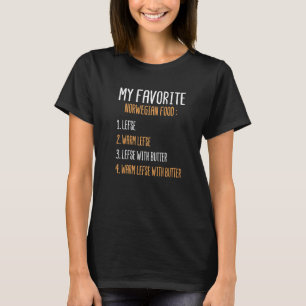 Lefse mein Lieblings-norwegisches Essen Lefse Puff T-Shirt