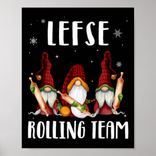 Lefse Rolling Team gewinnt Weihnachten Weihnachten Poster