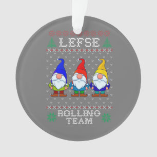 Lefse Rolling Team, Weihnachtsbacktomte Gnome Ornament