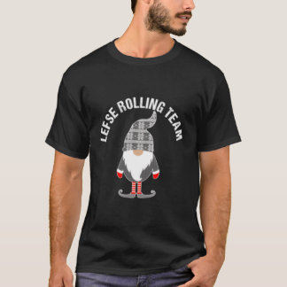 Lefse Rolling Tomte Gnome Skandinavien T-Shirt