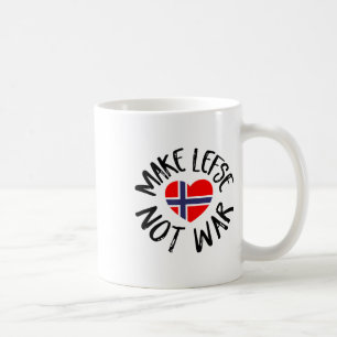 Lefse Shirt Geschenk Norwegisches Flag Herz machen Kaffeetasse