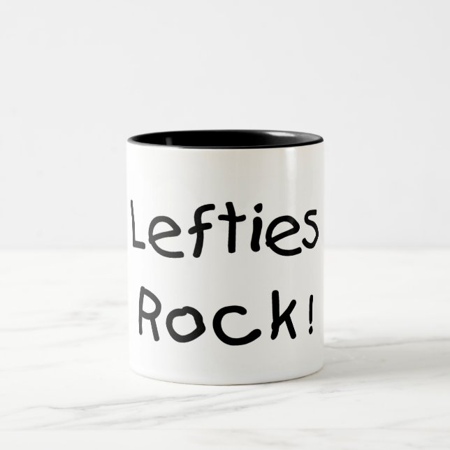 Lefties-Felsen Zweifarbige Tasse (Mittel)