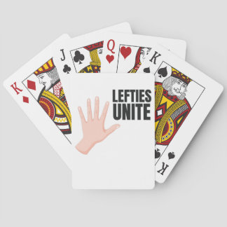 Lefties Unite Links Handgeschenk Spielkarten