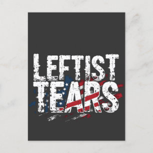 Leftist Tears Liberaldemokraten Kamal Harris Postkarte