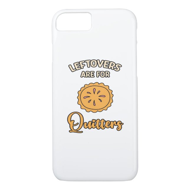 Leftores sind für Quitters Funny Pie Erntedank Case-Mate iPhone Hülle (Rückseite)