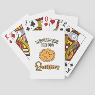 Leftores sind für Quitters Funny Pie Erntedank Spielkarten