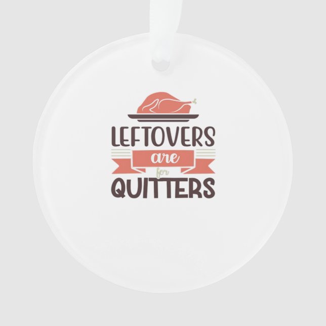 Leftores sind für Quitys lustigen Erntedank Quot Ornament (Vorderseite)
