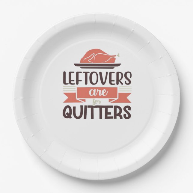 Leftores sind für Quitys lustigen Erntedank Quot Pappteller (Vorderseite)